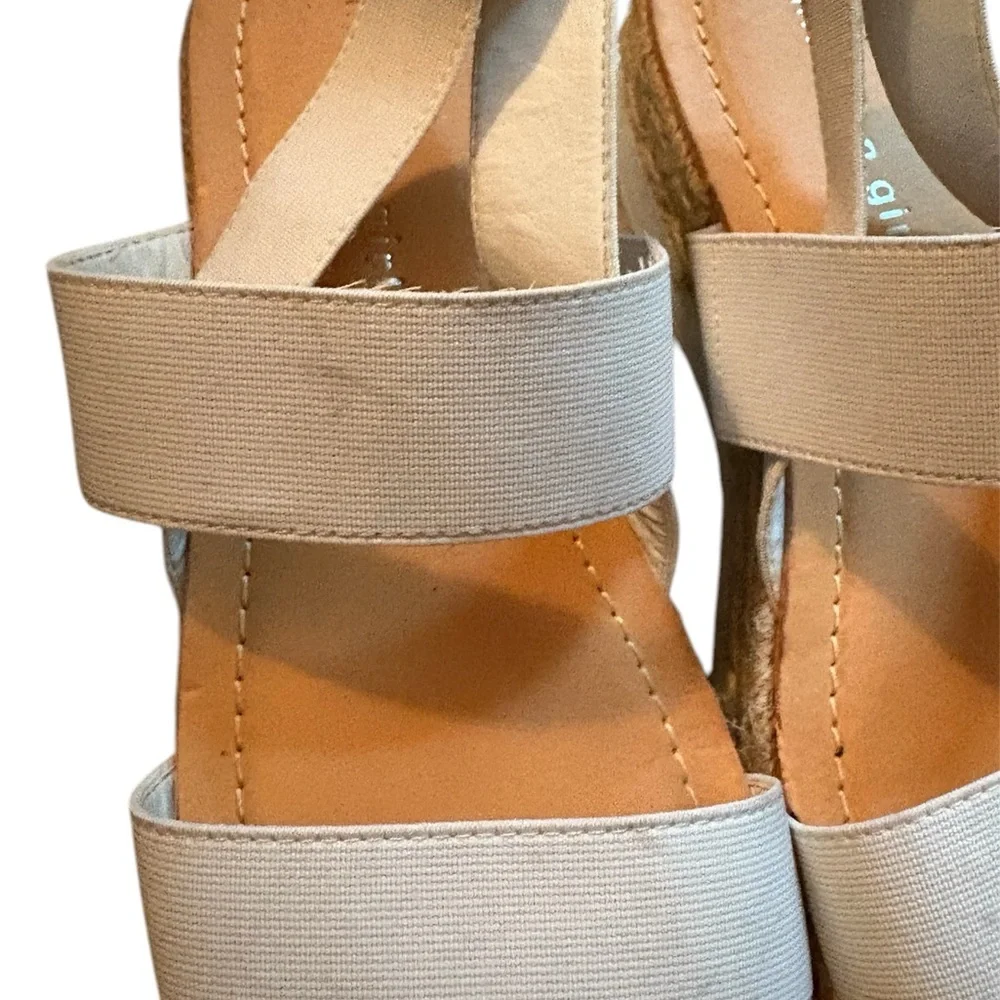 Madden Girl Womens Sandals Strap White Brown 7.5M - Picture 2 of 7